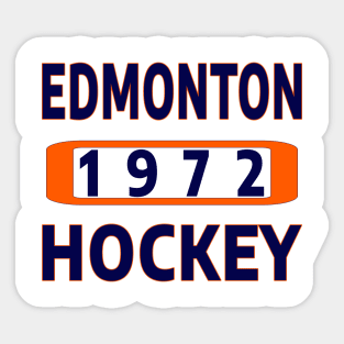 Edmonton Hockey 1972 Classic Sticker